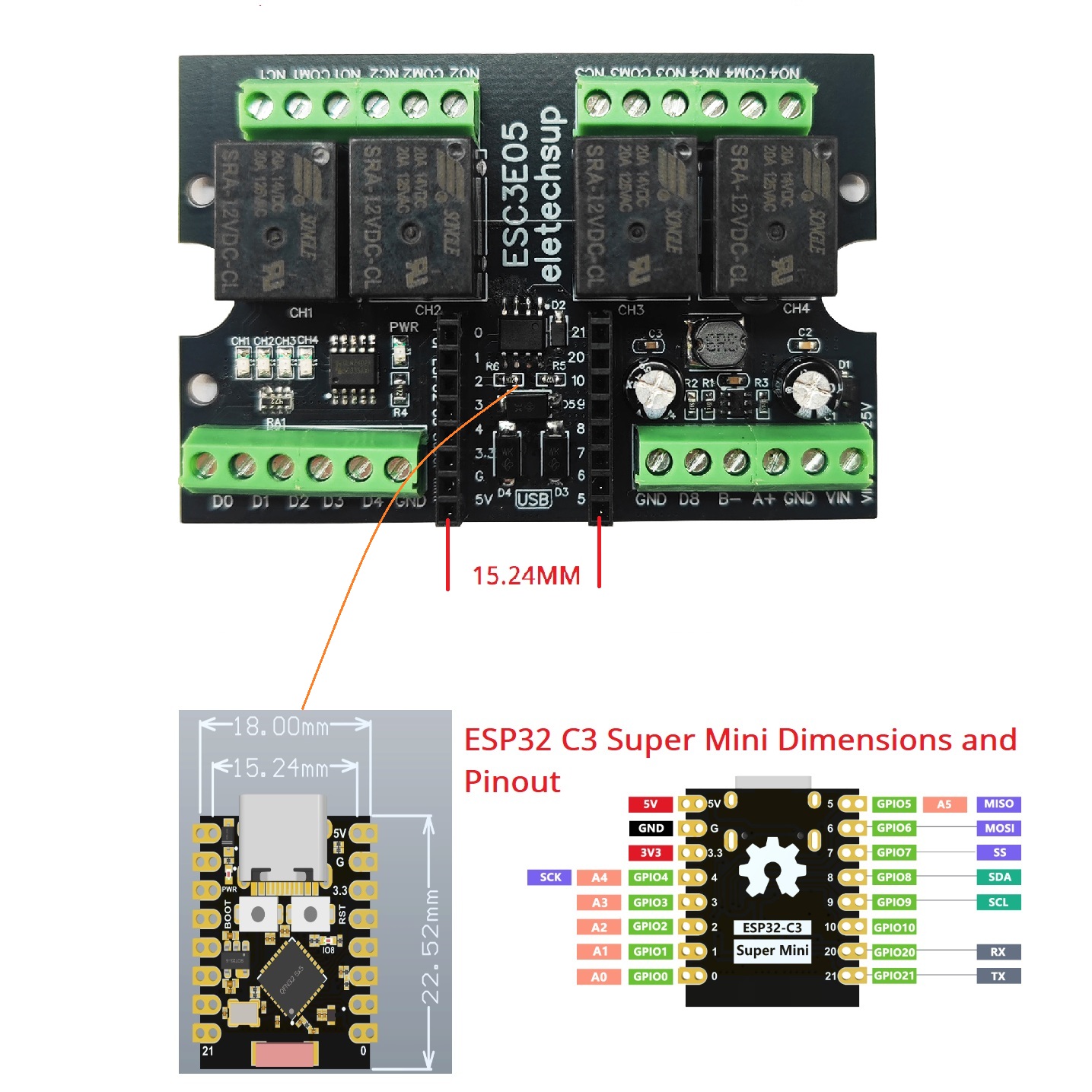 Scheda relè industriale ESC3B0 - Espressif Esp32 recensione e prezzo